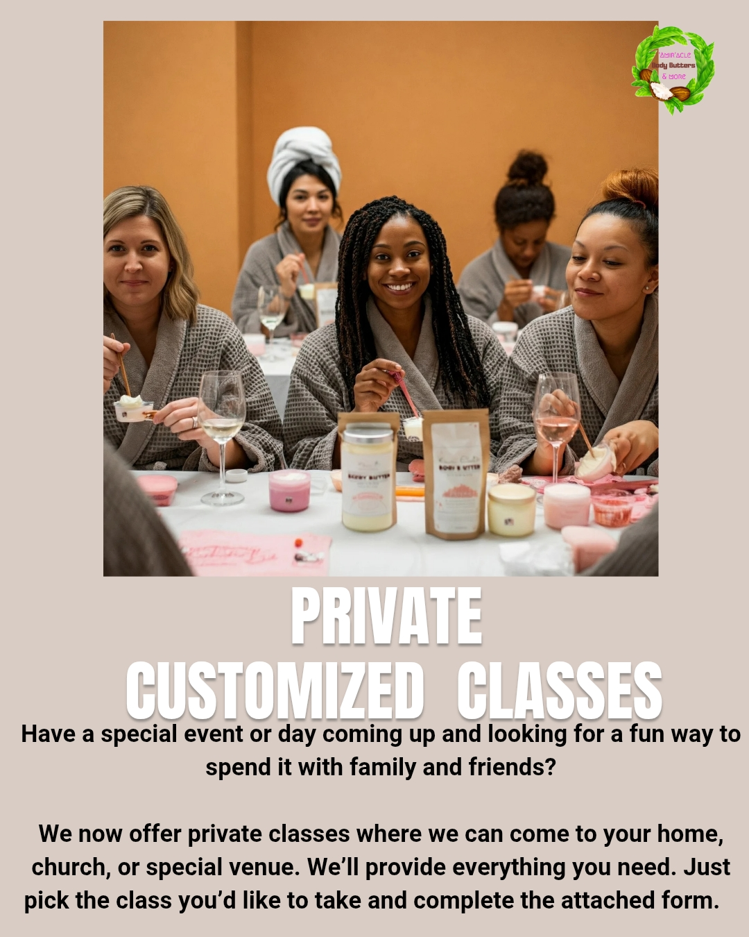 Private Customized Classes and Kits