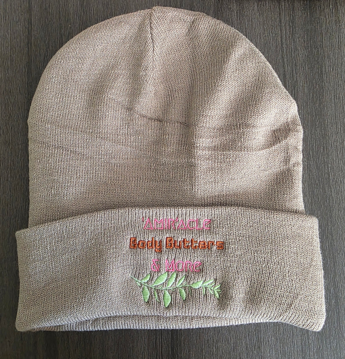 Satin Lined Embroided 'Amir'acle Beanies