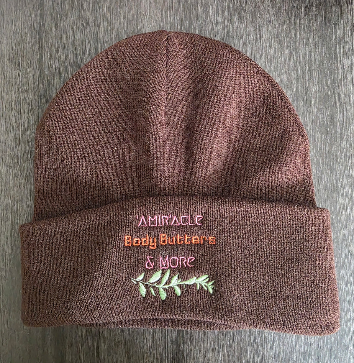 Satin Lined Embroided 'Amir'acle Beanies