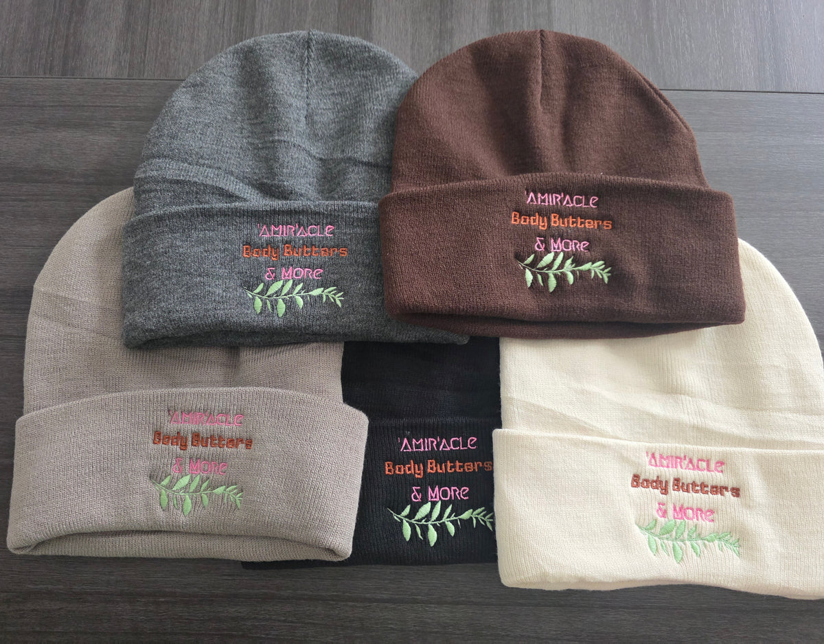 Satin Lined Embroided 'Amir'acle Beanies