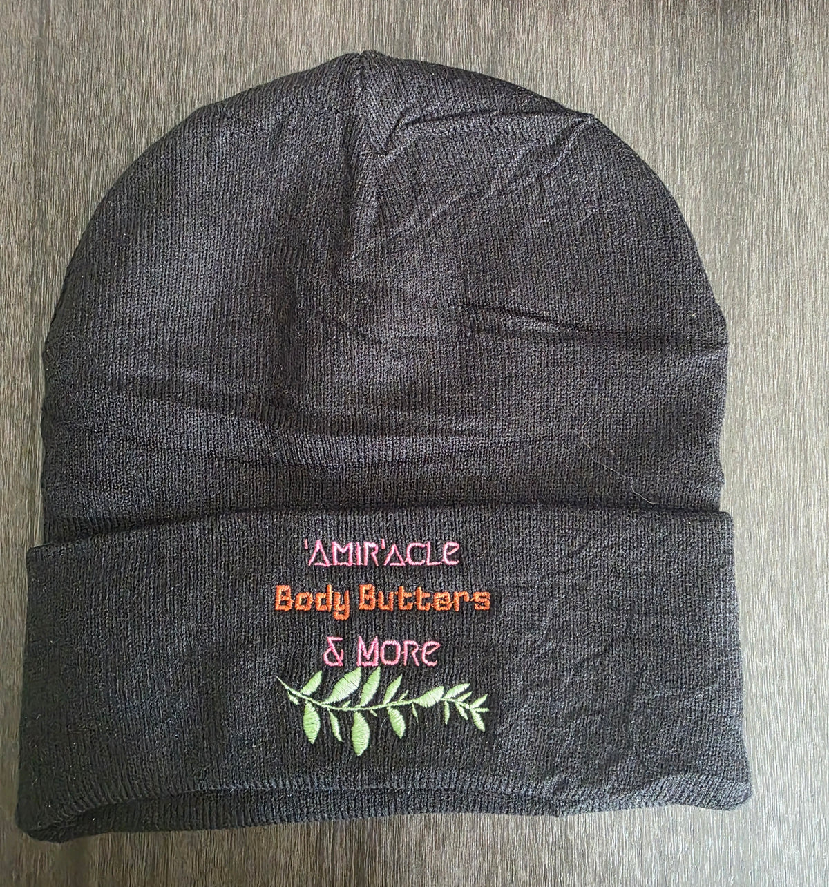 Satin Lined Embroided 'Amir'acle Beanies
